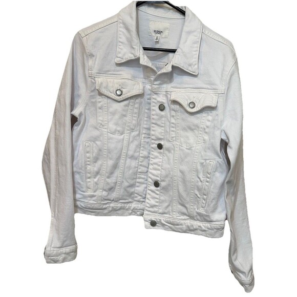 Hudson Trucker Style Jean Jacket Women Medium - Picture 2 of 7